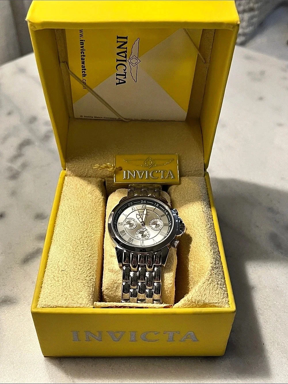 NEW Invicta 2875 Watch Silver & Gold